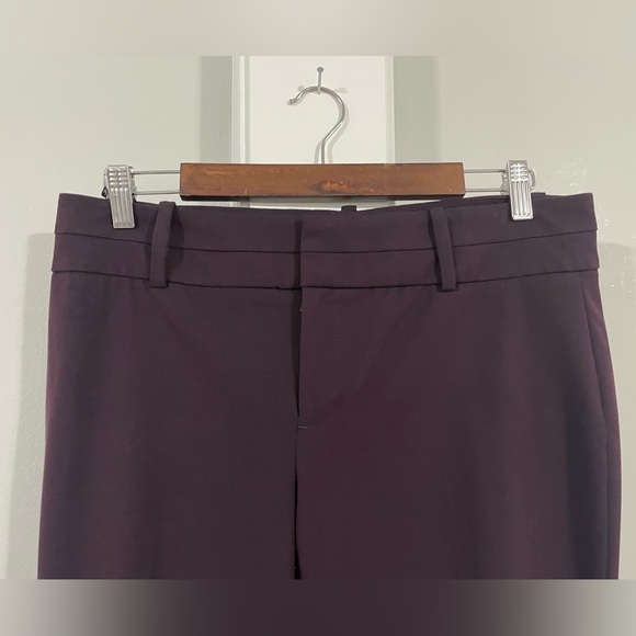 Calvin Klein Ankle Pants in Burgundy, Size 10 - Picture 3 of 6